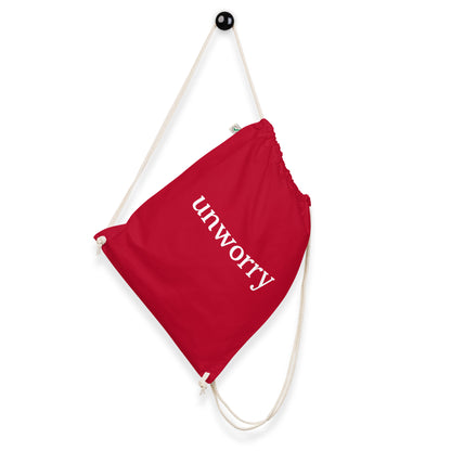 unworry organic cotton drawstring bag
