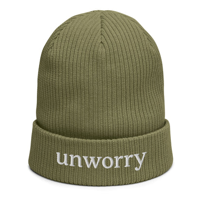 unworry organic ribbed beanie