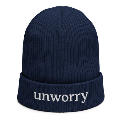 unworry organic ribbed beanie