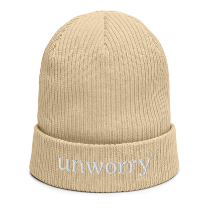 unworry organic ribbed beanie