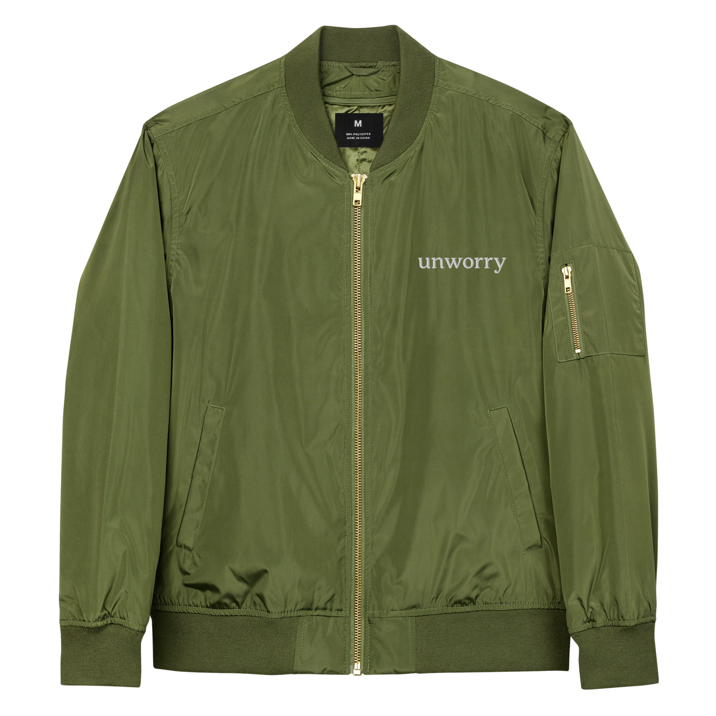 unworry premium recycled bomber jacket