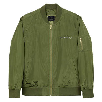 unworry premium recycled bomber jacket
