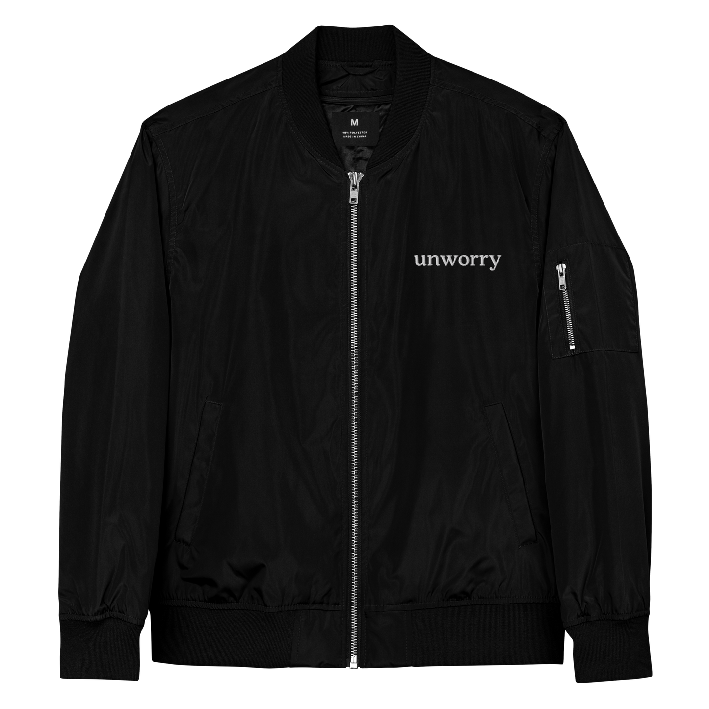 unworry premium recycled bomber jacket