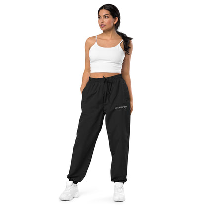 unworry unisex recycled tracksuit trousers