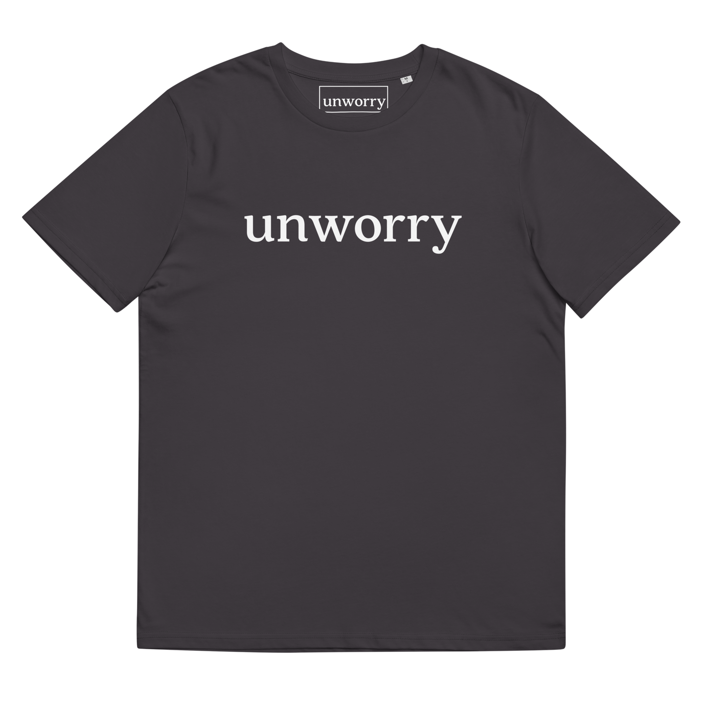 unworry Unisex organic cotton t-shirt - white logo