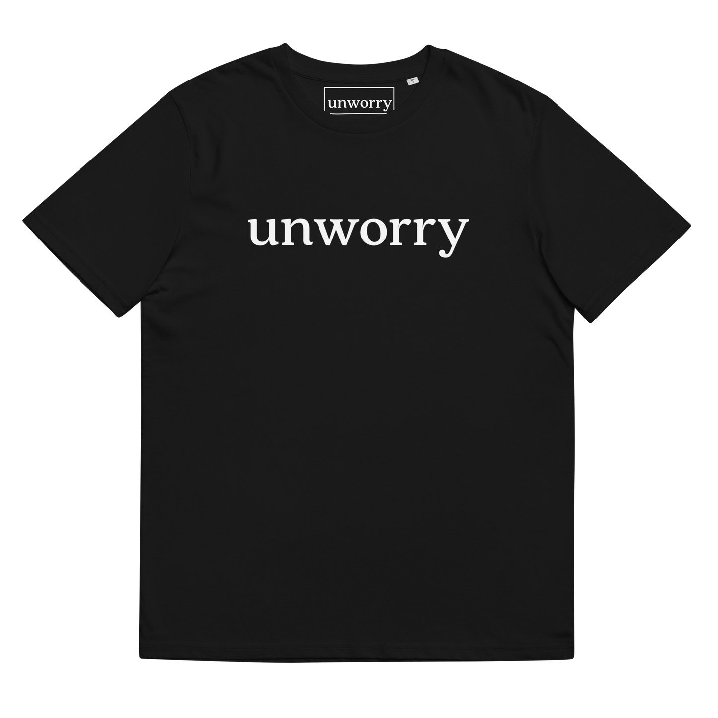 unworry Unisex organic cotton t-shirt - white logo
