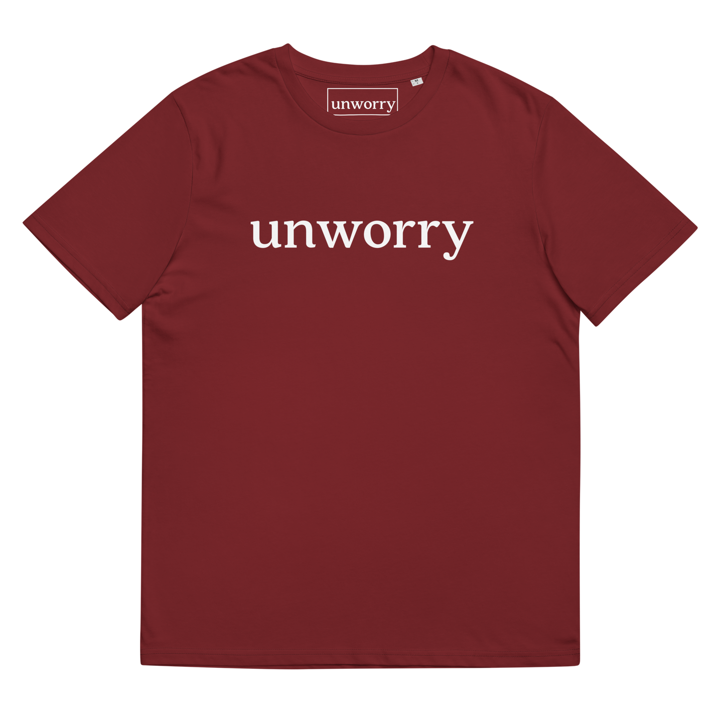 unworry Unisex organic cotton t-shirt - white logo