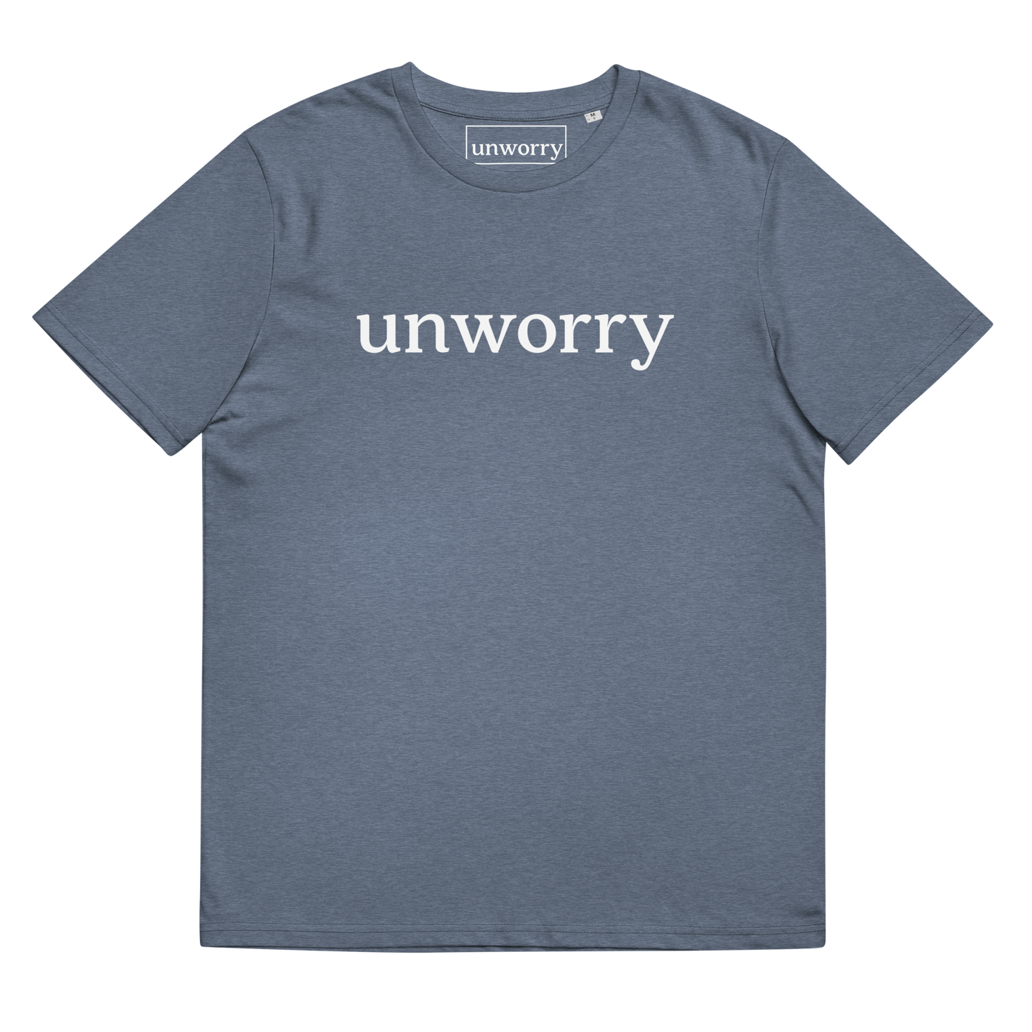 unworry Unisex organic cotton t-shirt - white logo
