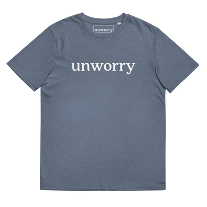 unworry Unisex organic cotton t-shirt - white logo
