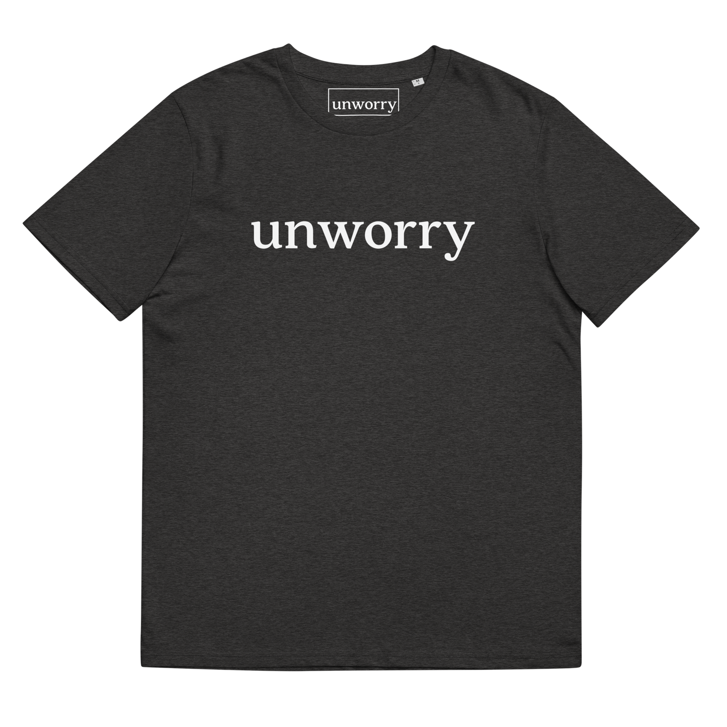 unworry Unisex organic cotton t-shirt - white logo