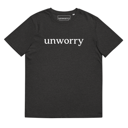 unworry Unisex organic cotton t-shirt - white logo