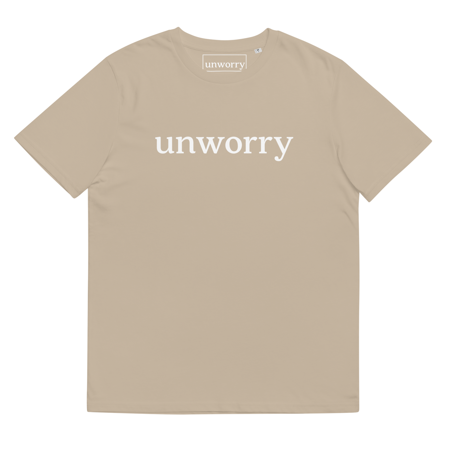 unworry Unisex organic cotton t-shirt - white logo