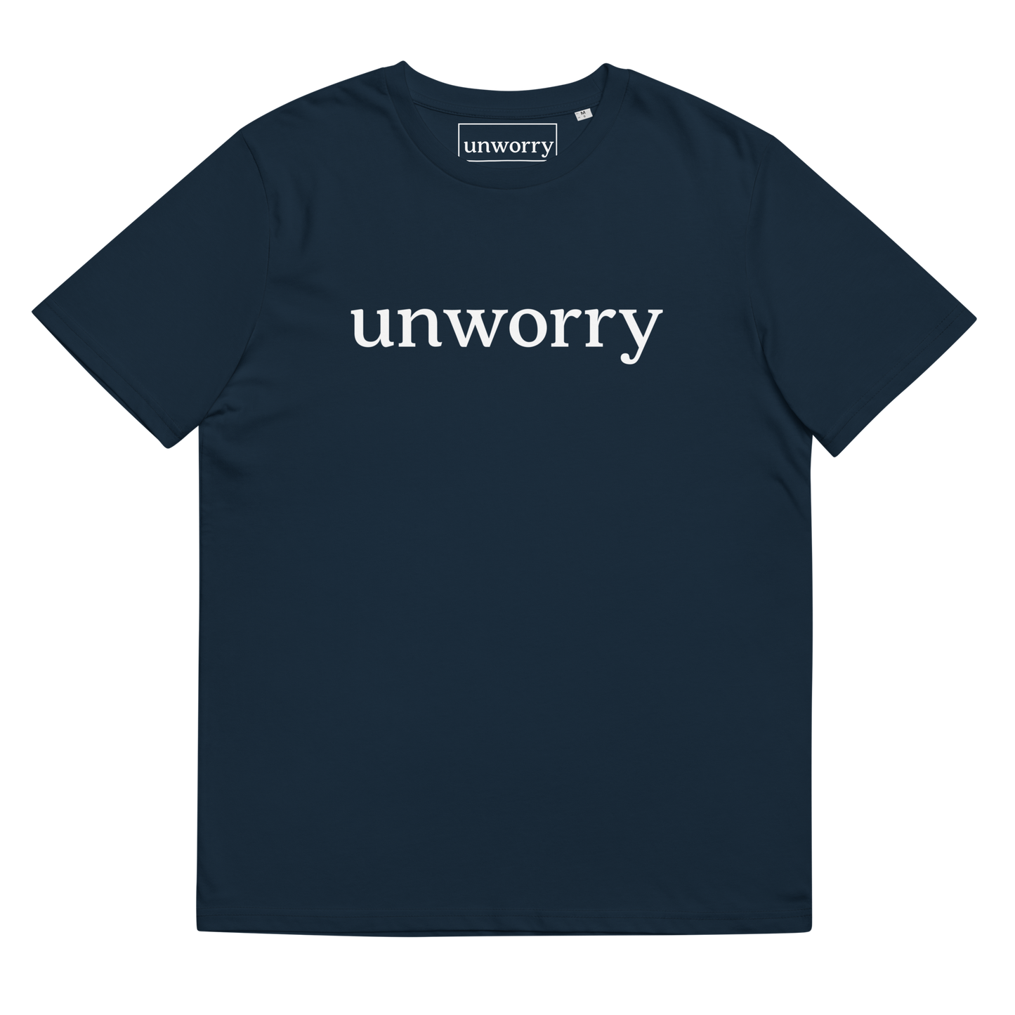 unworry Unisex organic cotton t-shirt - white logo