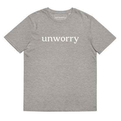 unworry Unisex organic cotton t-shirt - white logo