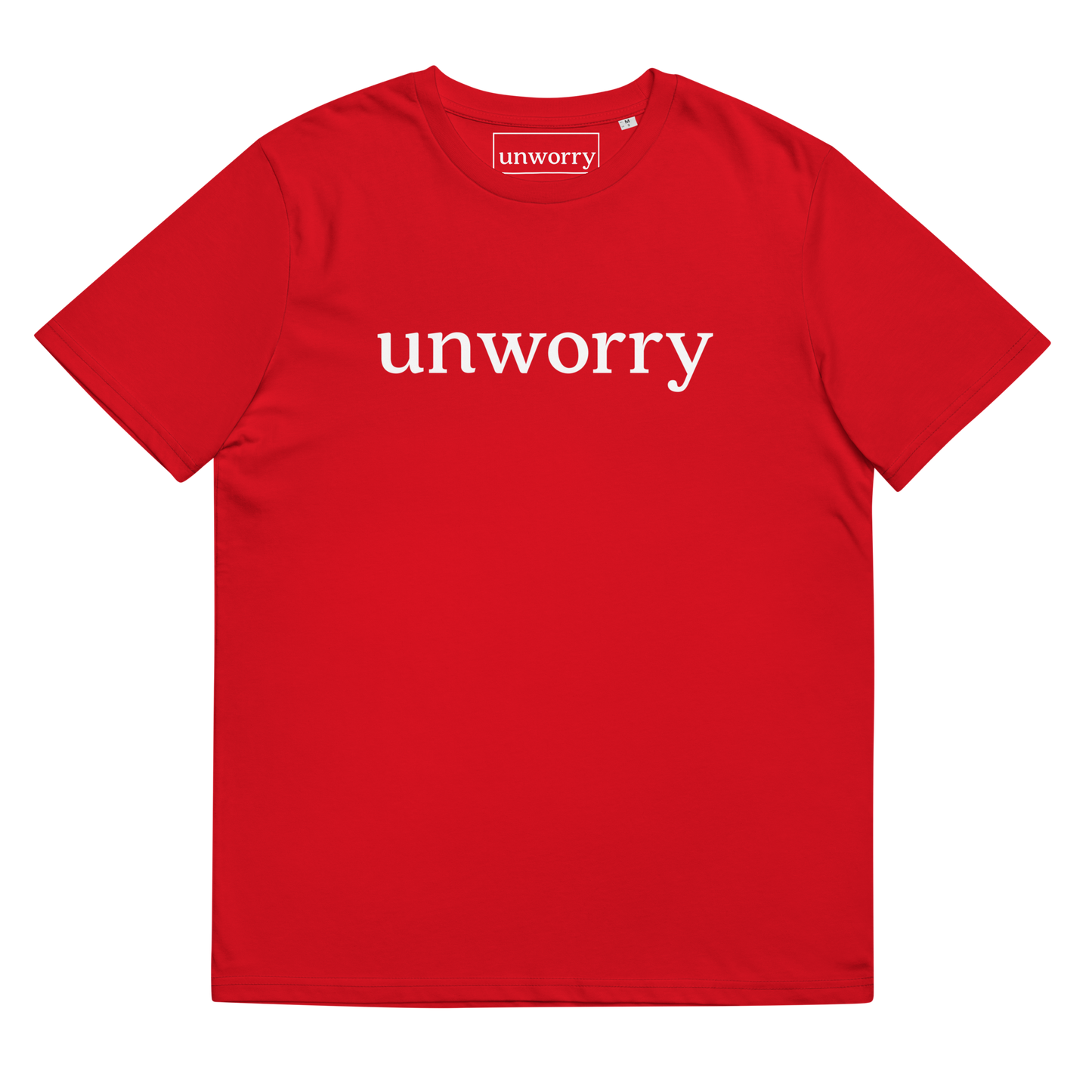 unworry Unisex organic cotton t-shirt - white logo