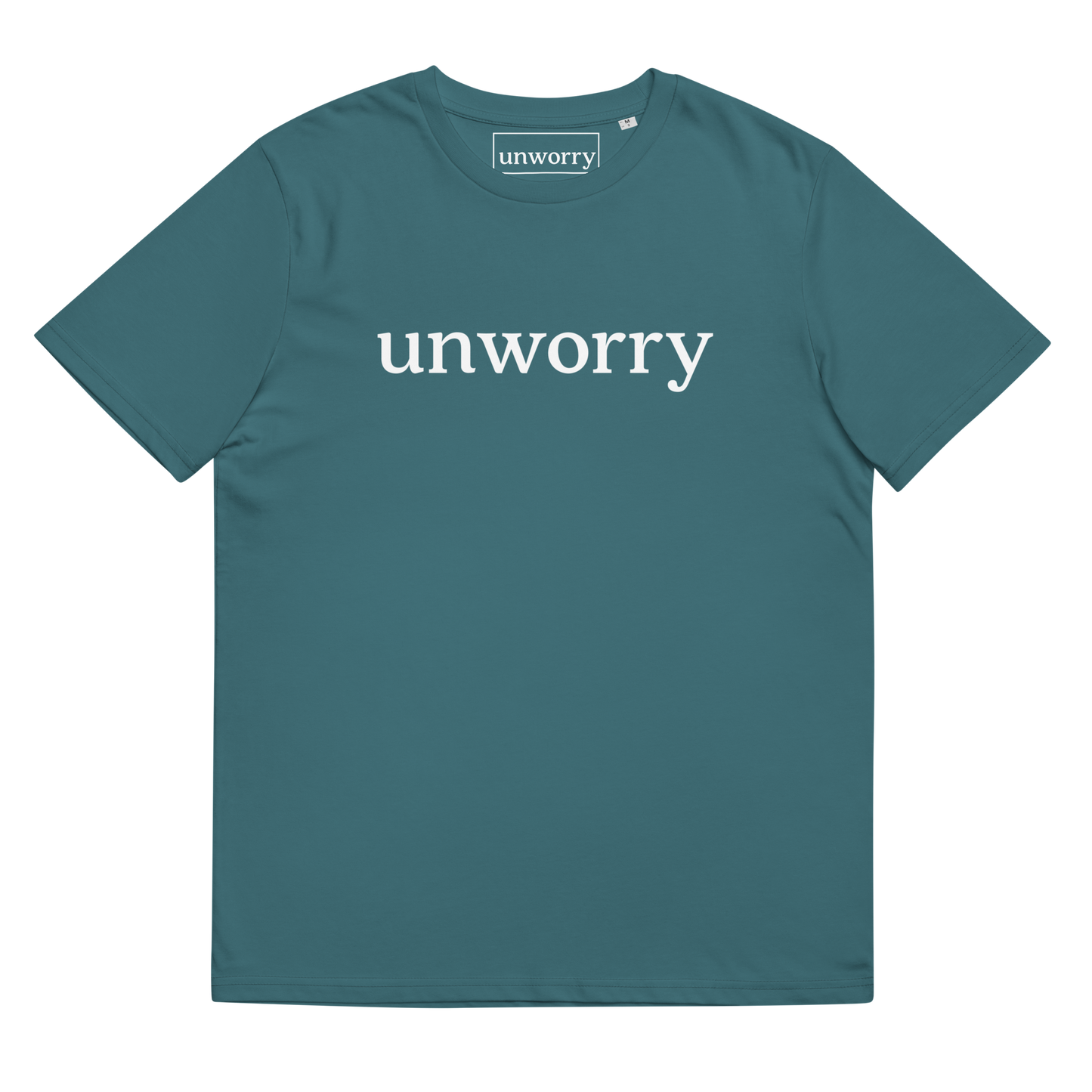unworry Unisex organic cotton t-shirt - white logo