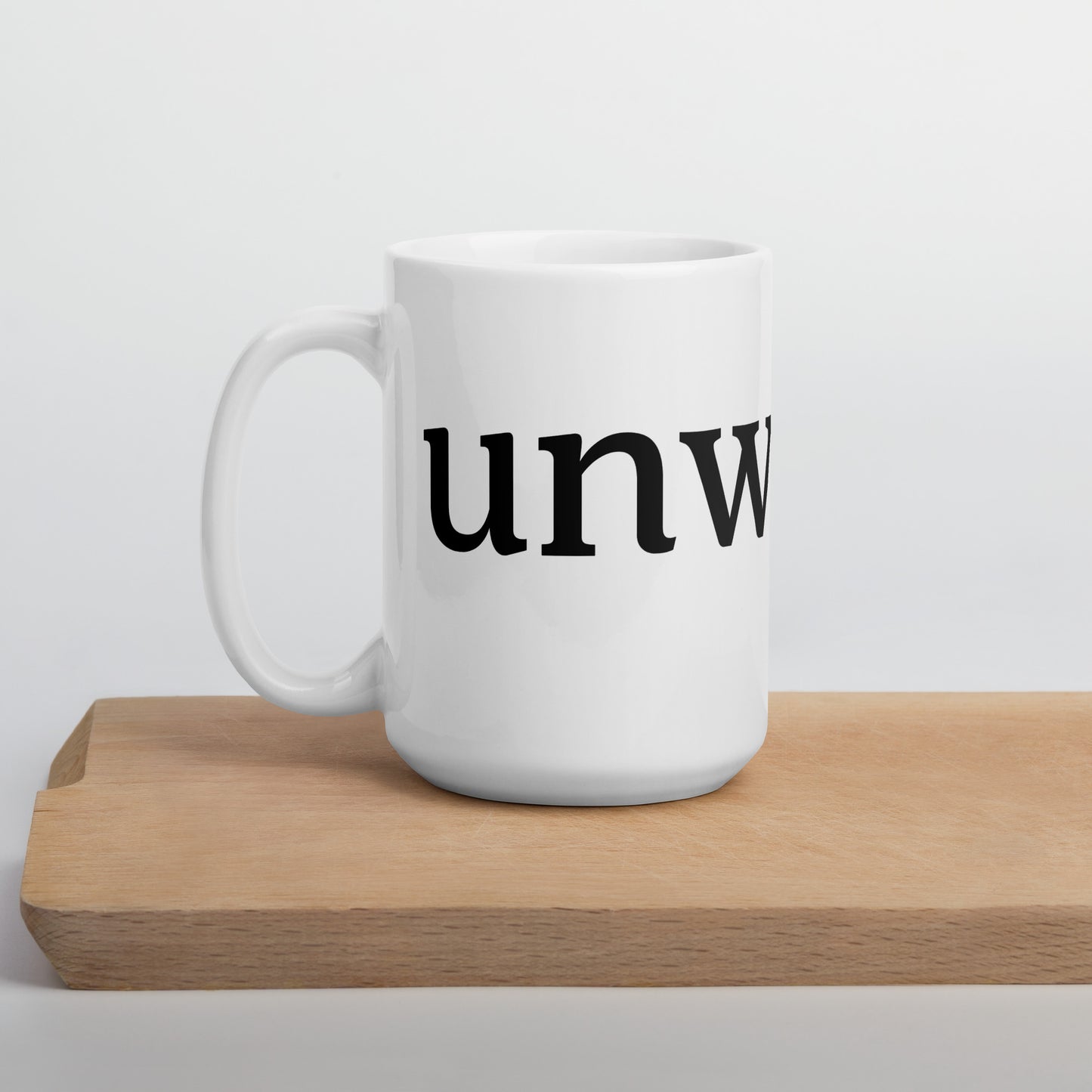 unworry glossy mug