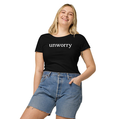 unworry women’s basic organic t-shirt