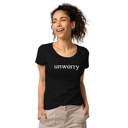 unworry women’s basic organic t-shirt