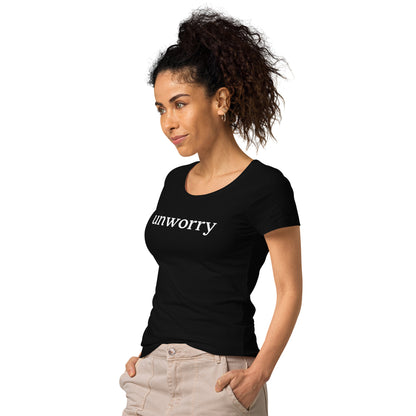 unworry women’s basic organic t-shirt