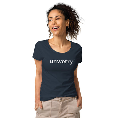 unworry women’s basic organic t-shirt