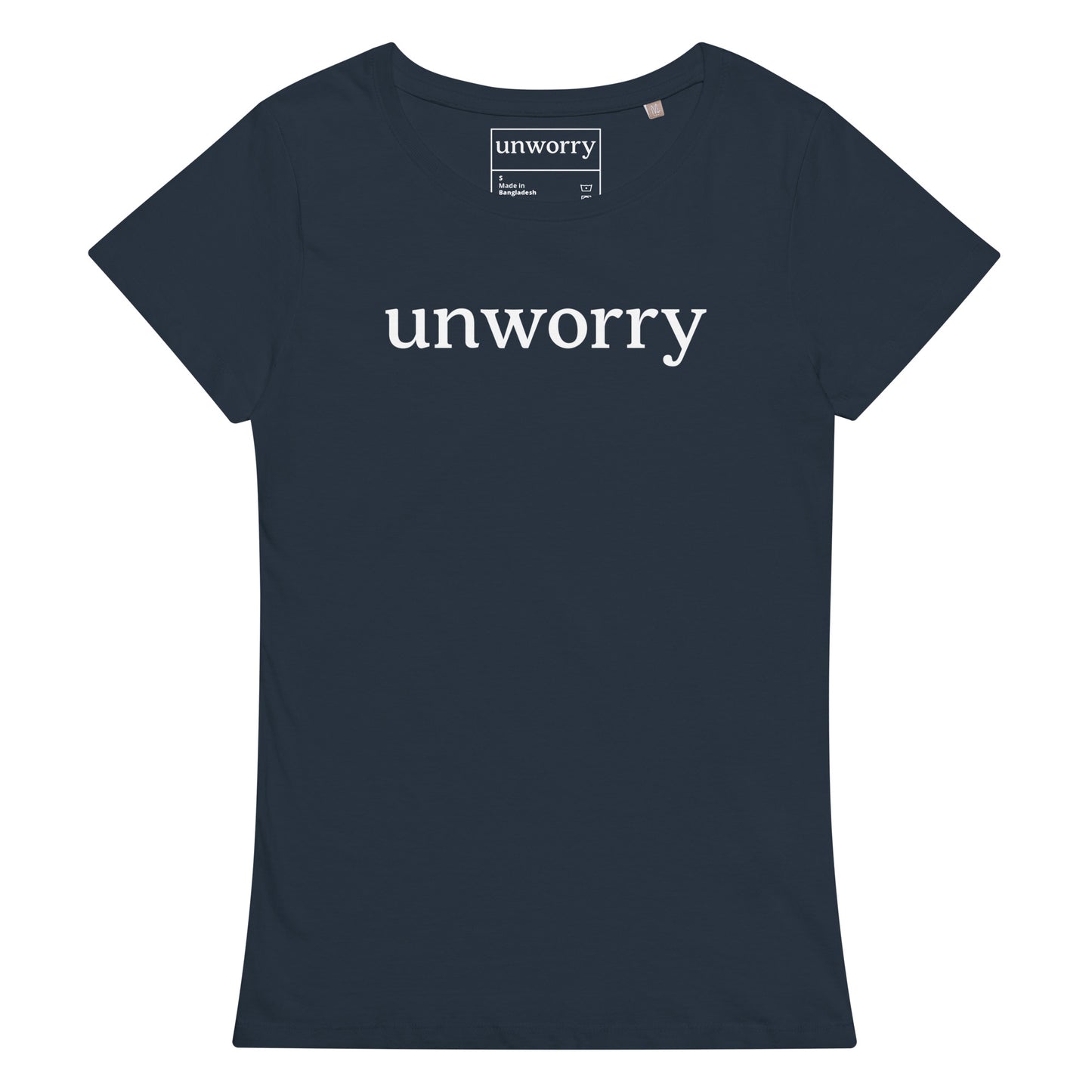 unworry women’s basic organic t-shirt