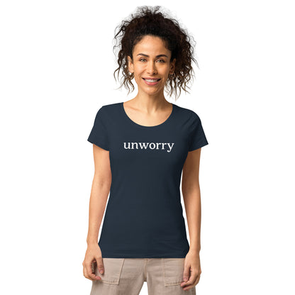 unworry women’s basic organic t-shirt