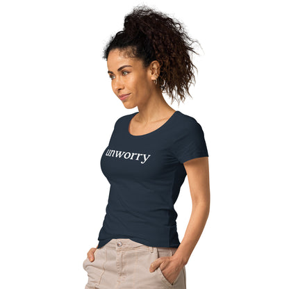 unworry women’s basic organic t-shirt