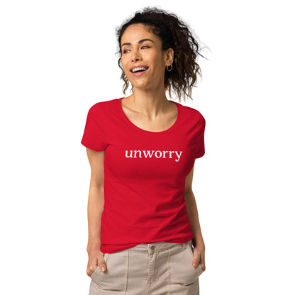 unworry women’s basic organic t-shirt