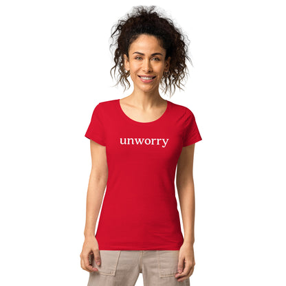 unworry women’s basic organic t-shirt