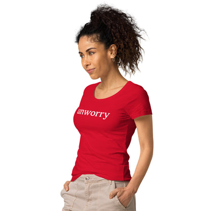 unworry women’s basic organic t-shirt