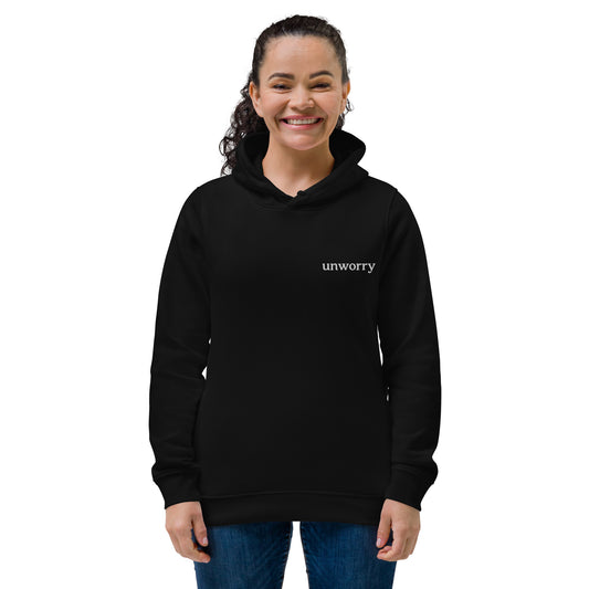unworry women's eco fitted hoodie