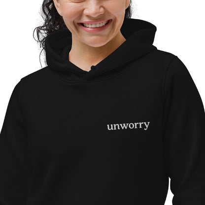 unworry women's eco fitted hoodie