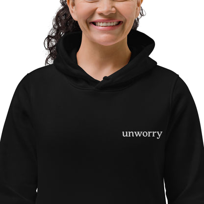 unworry women's eco fitted hoodie