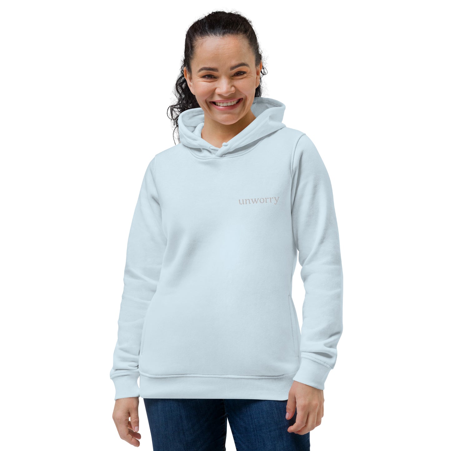unworry women's eco fitted hoodie