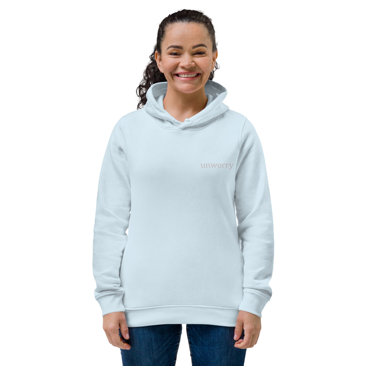 unworry women's eco fitted hoodie