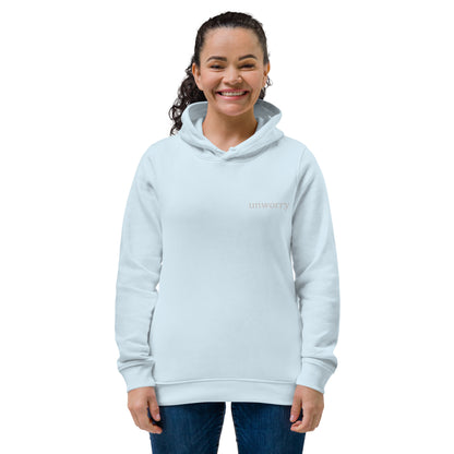 unworry women's eco fitted hoodie