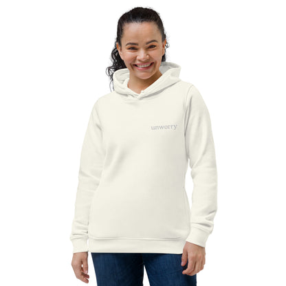 unworry women's eco fitted hoodie