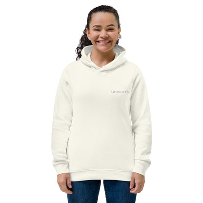 unworry women's eco fitted hoodie