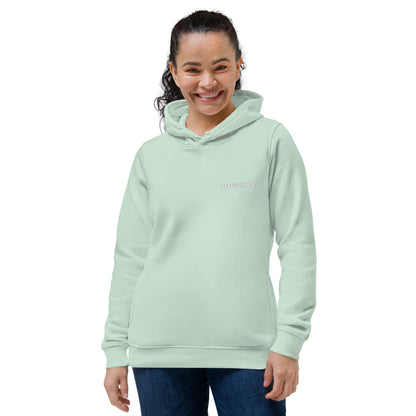 unworry women's eco fitted hoodie