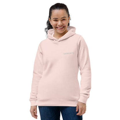 unworry women's eco fitted hoodie