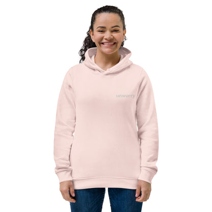 unworry women's eco fitted hoodie