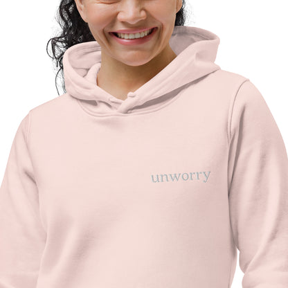 unworry women's eco fitted hoodie