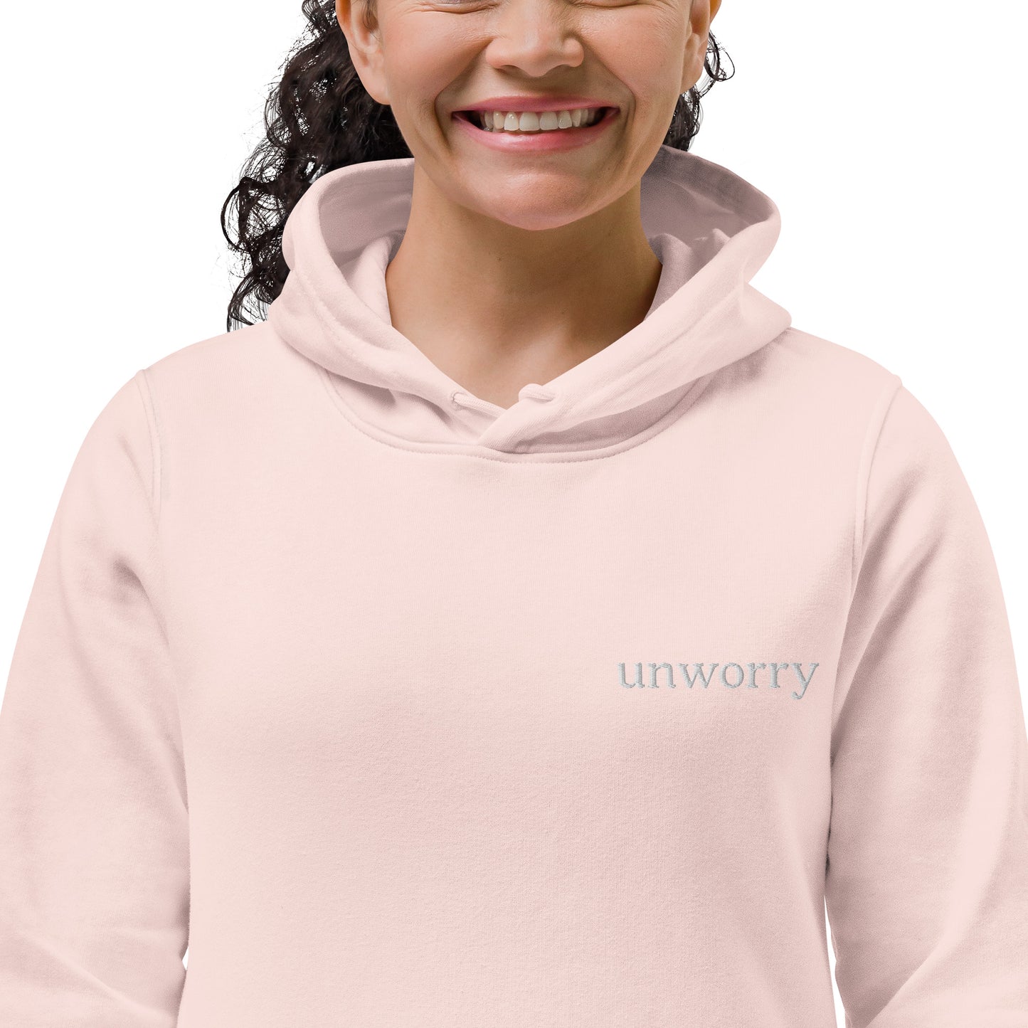 unworry women's eco fitted hoodie