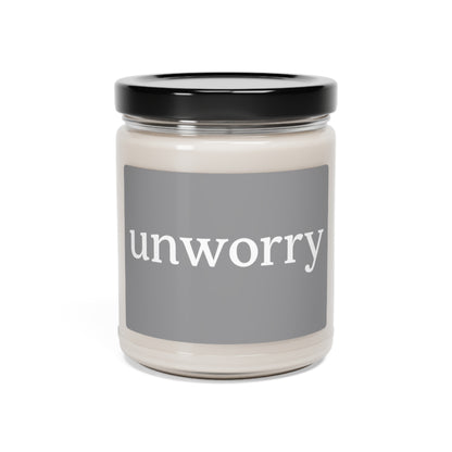 unworry Relaxing 100% Natural Scented Soy Candle, 9oz