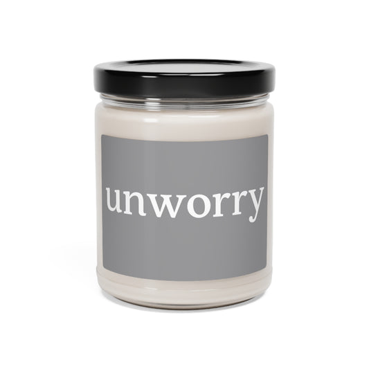 unworry Relaxing 100% Natural Scented Soy Candle, 9oz