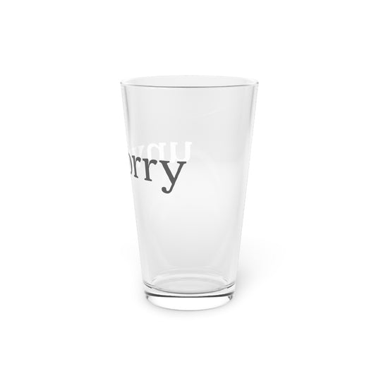 unworry Pint Glass, 16oz